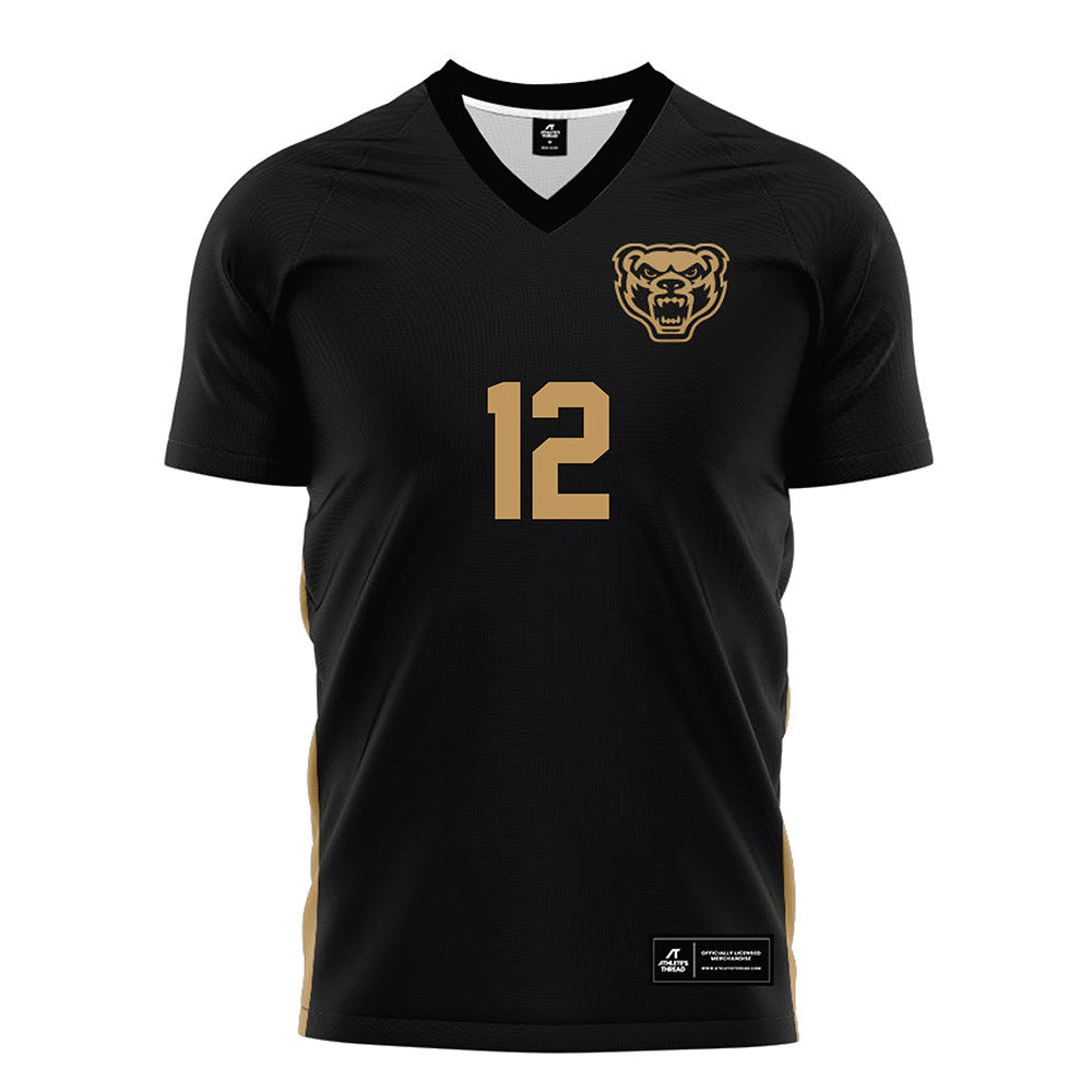 Oakland - NCAA Women's Soccer : Frankie Mudd - Black Soccer Jersey-0