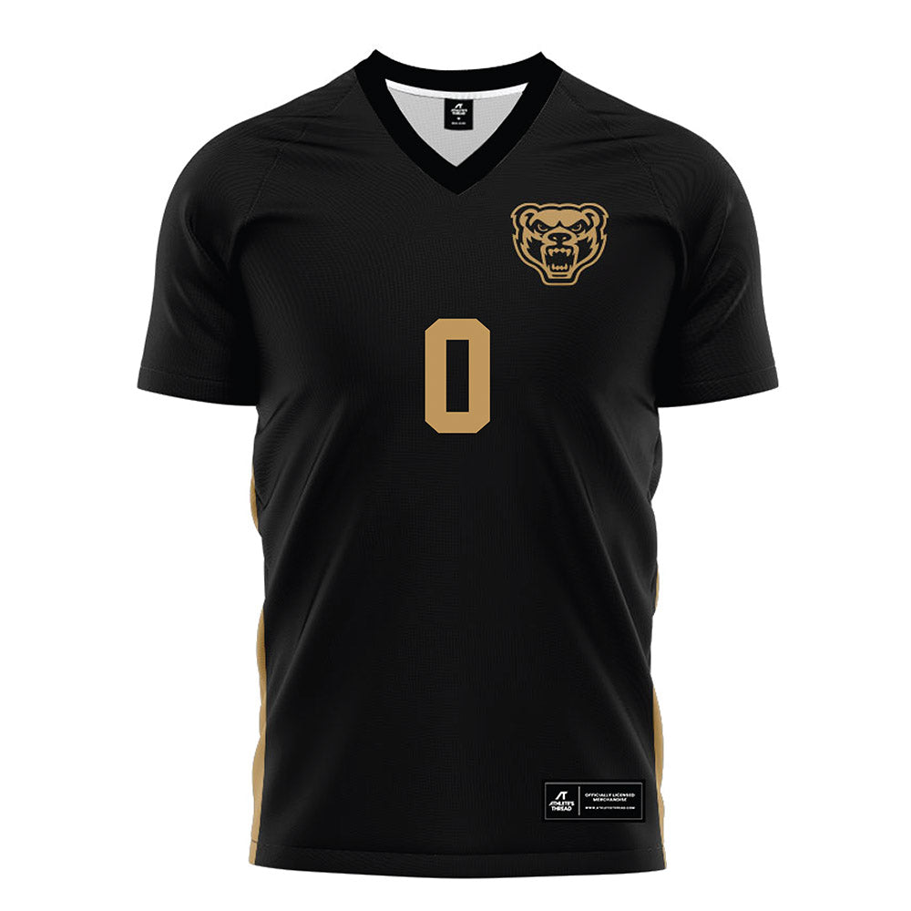 Oakland - NCAA Women's Soccer : Carrina Wiseman-Esparza - Black Soccer Jersey-0
