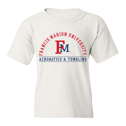 Francis Marion - NCAA Acrobatics & Tumbling : Emilly Rhodes - Youth T-Shirt-0