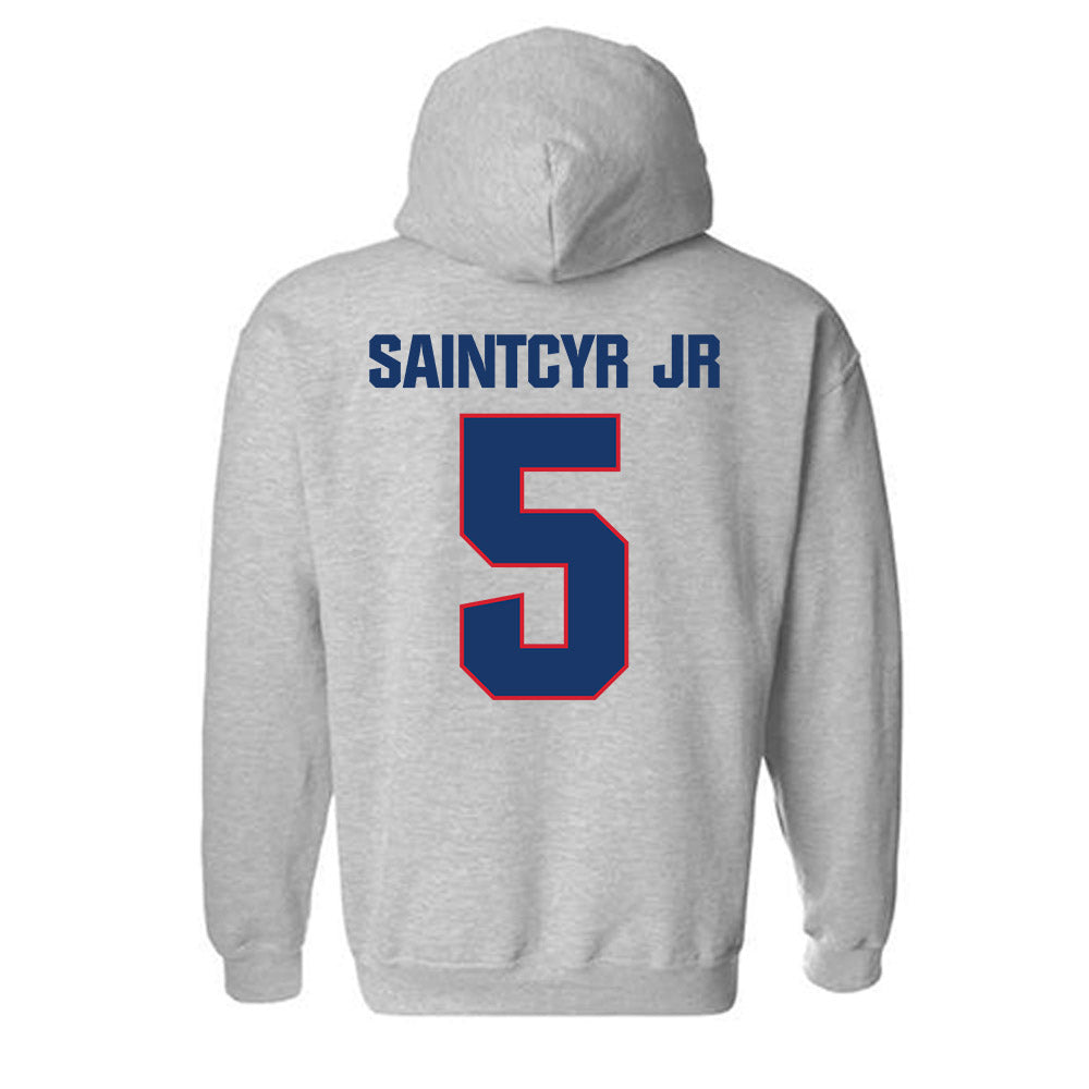 Francis Marion - NCAA Men's Basketball : Farid SaintCyr Jr - Hooded Sweatshirt-1