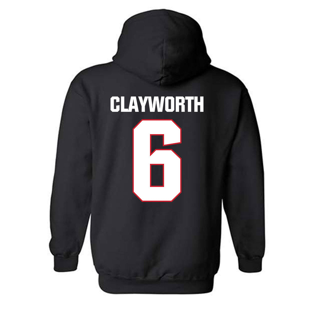 Francis Marion - NCAA Women's Volleyball : Kayla Clayworth - Hooded Sweatshirt-1