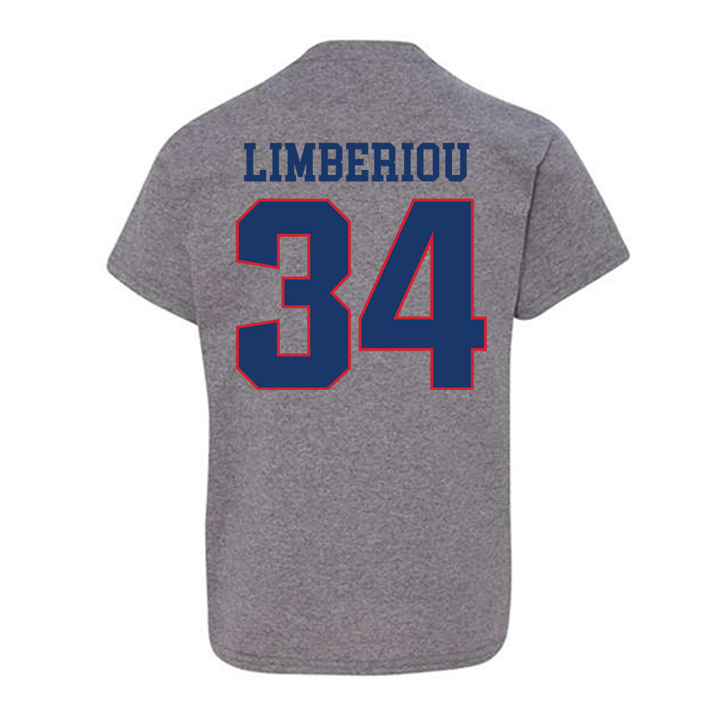 Francis Marion - NCAA Acrobatics & Tumbling : Mia Limberiou - Youth T-Shirt-1