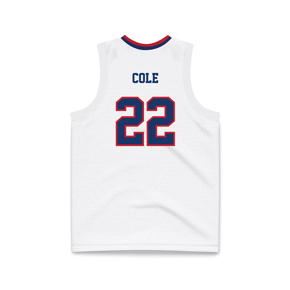 Francis Marion - NCAA Men's Basketball : Adonis Cole - White Basketball Jersey-1