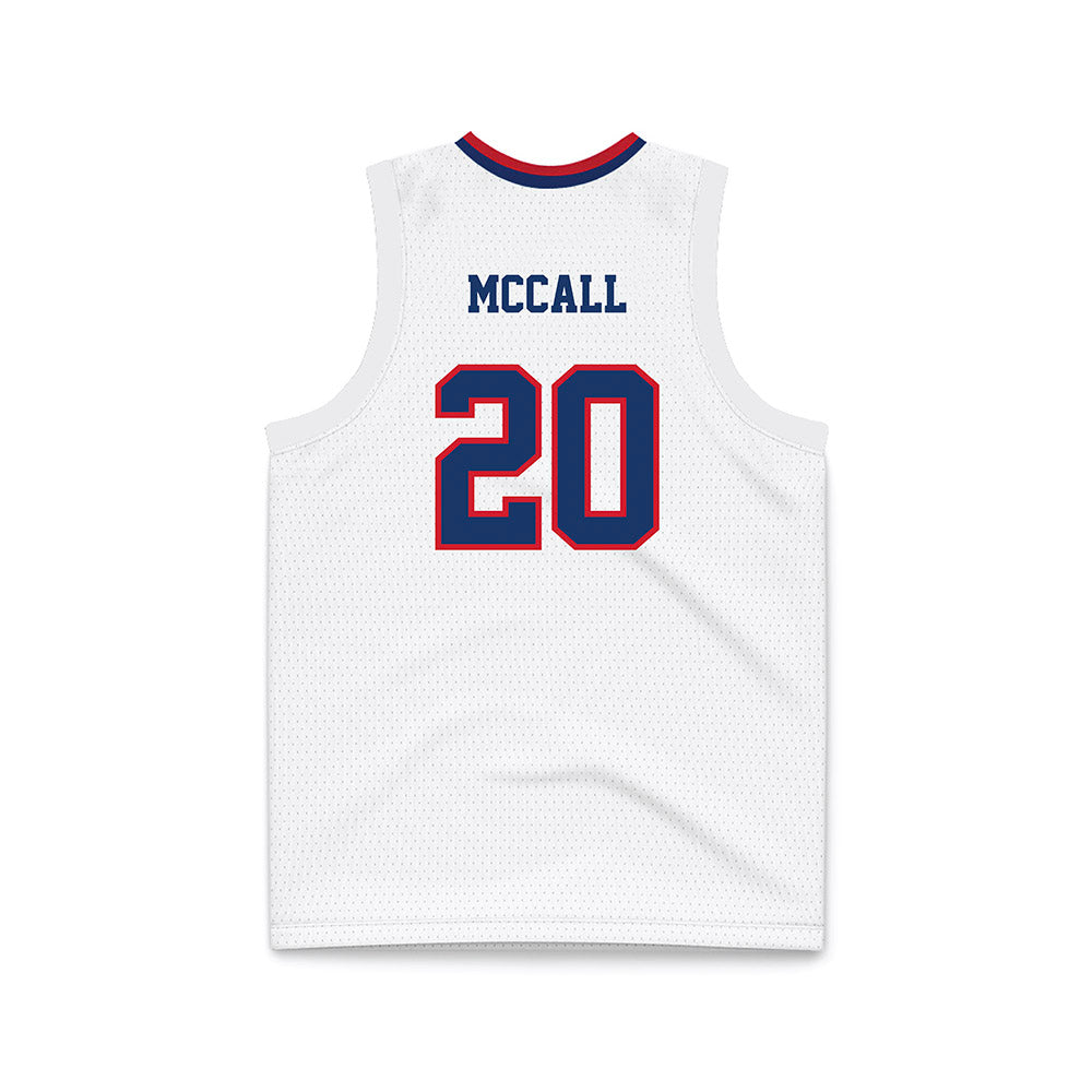 Francis Marion - NCAA Men's Basketball : Kameron McCall - White Basketball Jersey-1