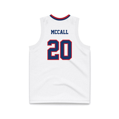 Francis Marion - NCAA Men's Basketball : Kameron McCall - White Basketball Jersey-1