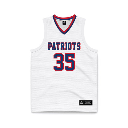Francis Marion - NCAA Men's Basketball : Jaden Broughton - White Basketball Jersey-0