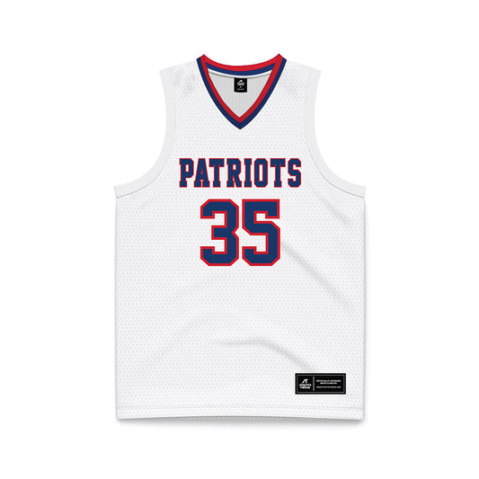 Francis Marion - NCAA Men's Basketball : Jaden Broughton - White Basketball Jersey-0
