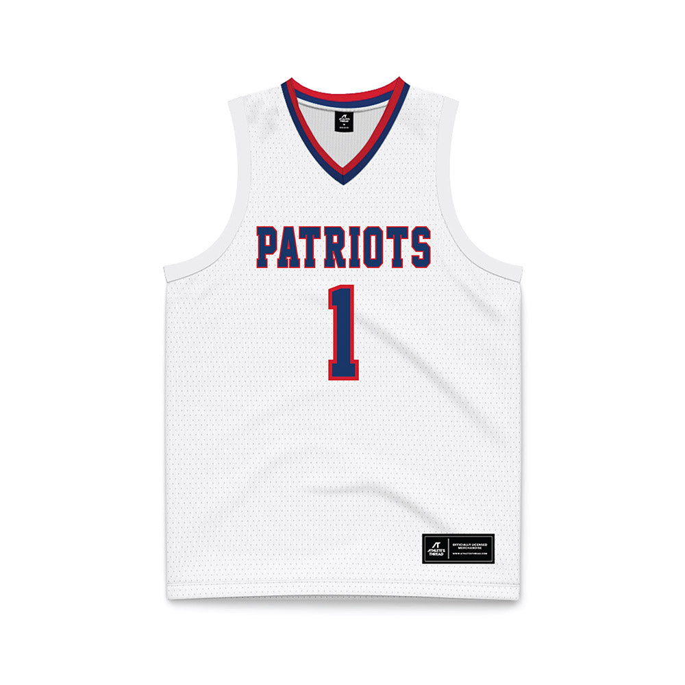 Francis Marion - NCAA Men's Basketball : Shannon Davis - White Basketball Jersey-0