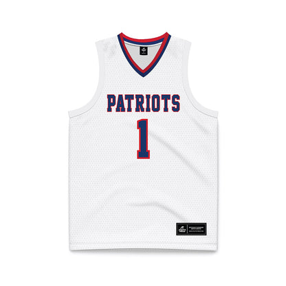 Francis Marion - NCAA Men's Basketball : Shannon Davis - White Basketball Jersey-0