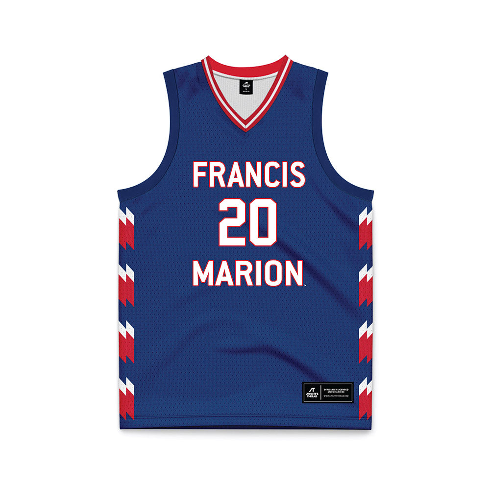 Francis Marion - NCAA Women's Basketball : Mackenzie Feagin - Navy Basketball Jersey-0