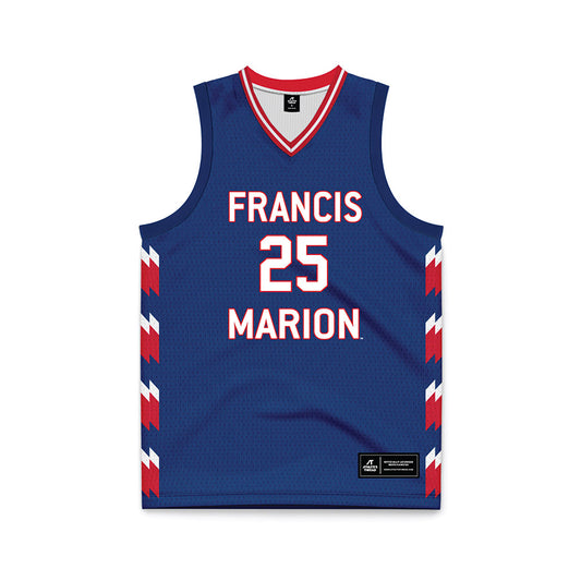 Francis Marion - NCAA Women's Basketball : Rebecca Hammond - Navy Basketball Jersey-0