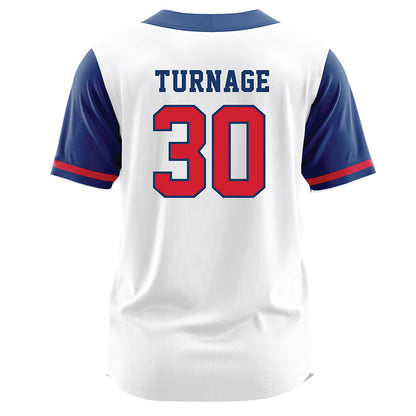 Francis Marion - NCAA Softball : Samantha Turnage - White Jersey-1