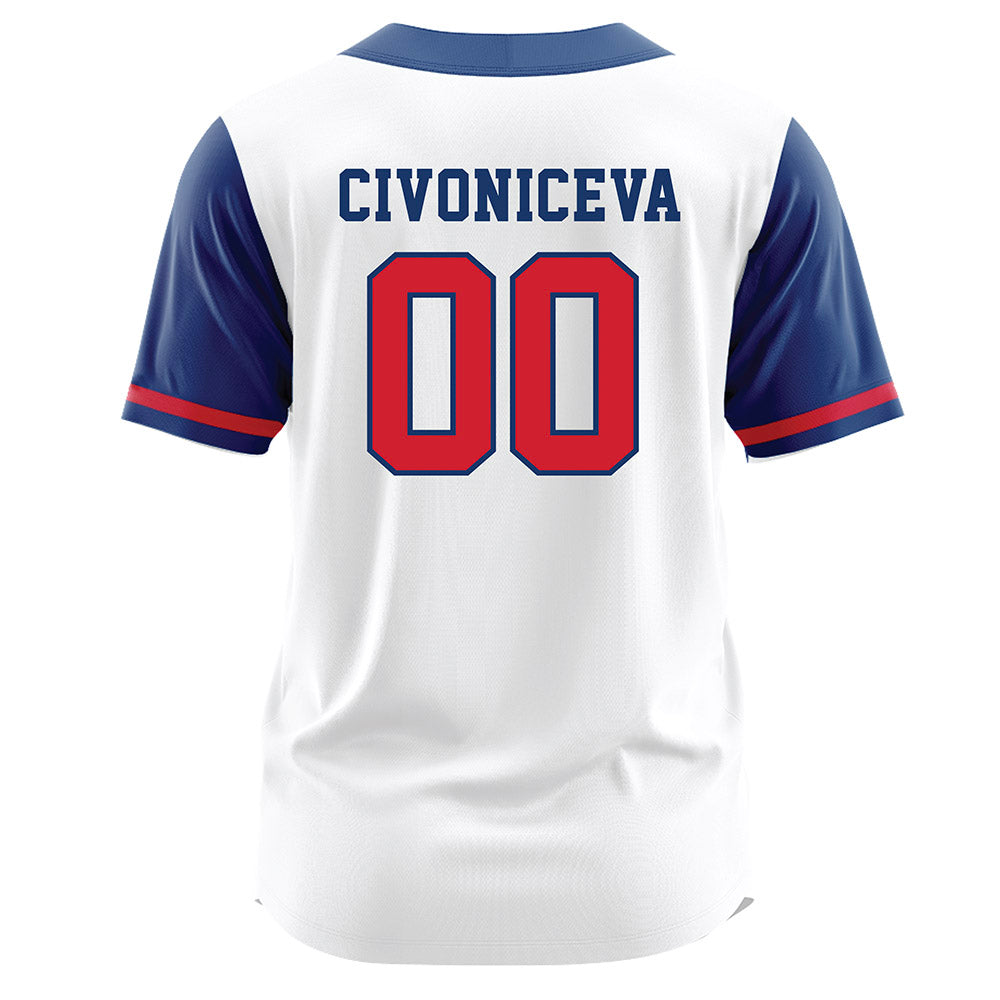 Francis Marion - NCAA Softball : Tallulah Civoniceva - White Jersey-1