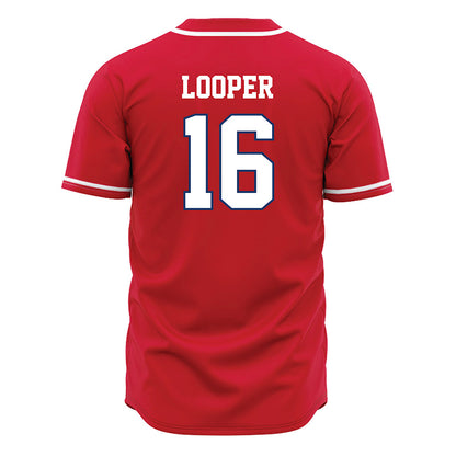 Francis Marion - NCAA Baseball : Hunter Looper - Red Jersey-1