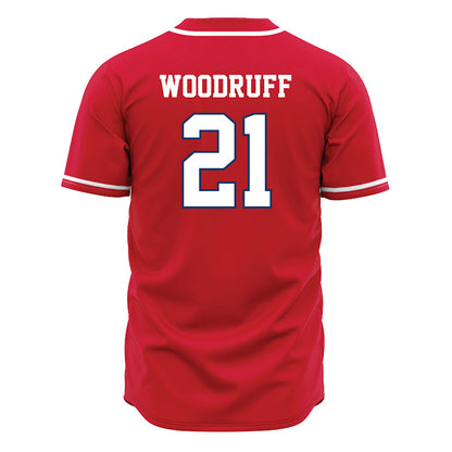 Francis Marion - NCAA Baseball : Daemon Woodruff - Red Jersey-1