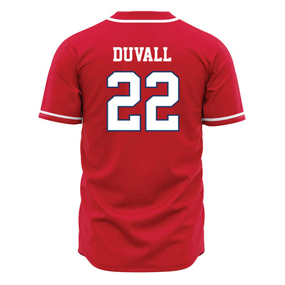 Francis Marion - NCAA Baseball : Sam Duvall - Red Jersey-1