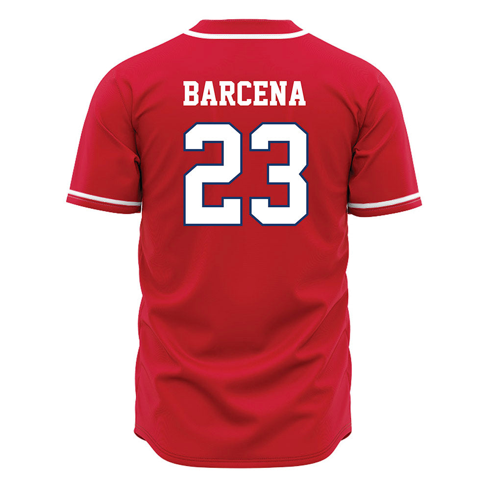 Francis Marion - NCAA Baseball : Daniel Barcena - Red Jersey-1