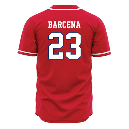Francis Marion - NCAA Baseball : Daniel Barcena - Red Jersey-1
