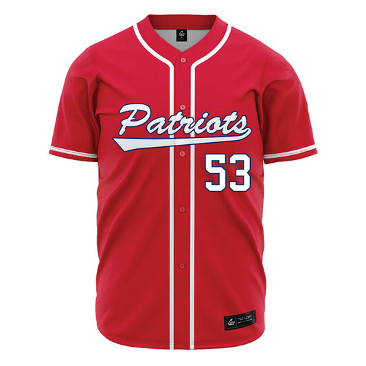 Francis Marion - NCAA Baseball : Tyson Hall - Red Jersey-0