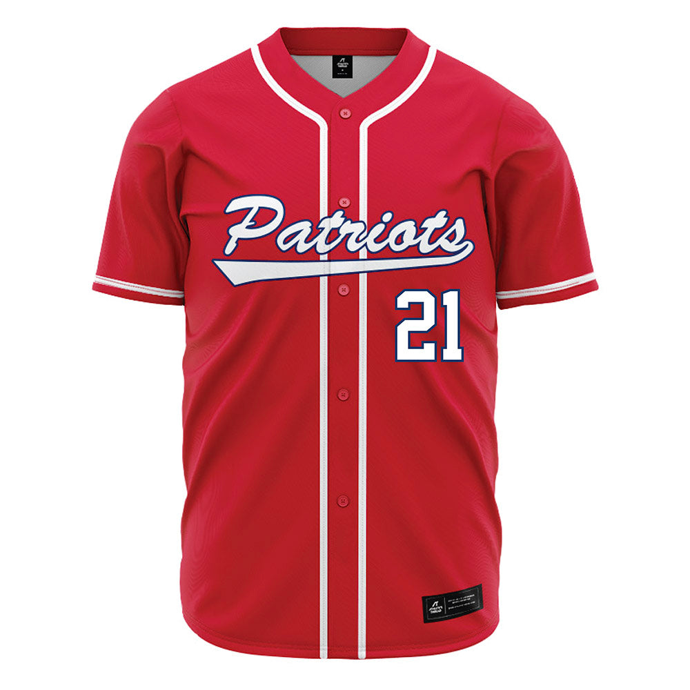 Francis Marion - NCAA Baseball : Daemon Woodruff - Red Jersey-0