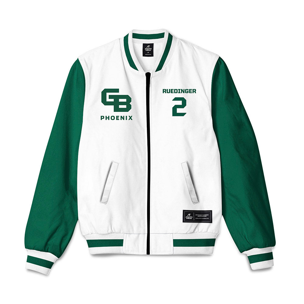 UW Green Bay - NCAA Men's Basketball : Preston Ruedinger - Bomber Jacket