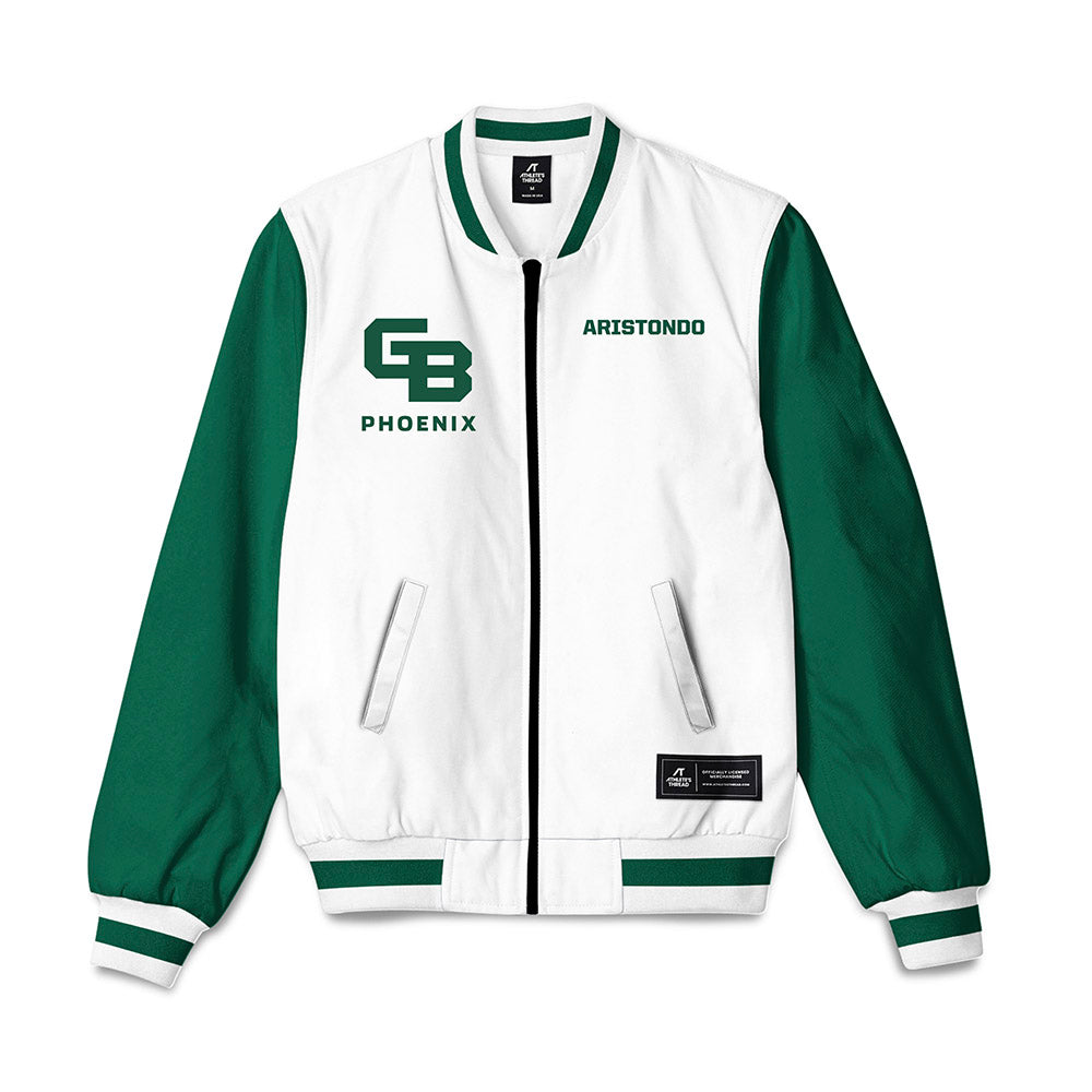 UW Green Bay - NCAA Men's Swimming & Diving : Chris Aristondo - Bomber Jacket-0