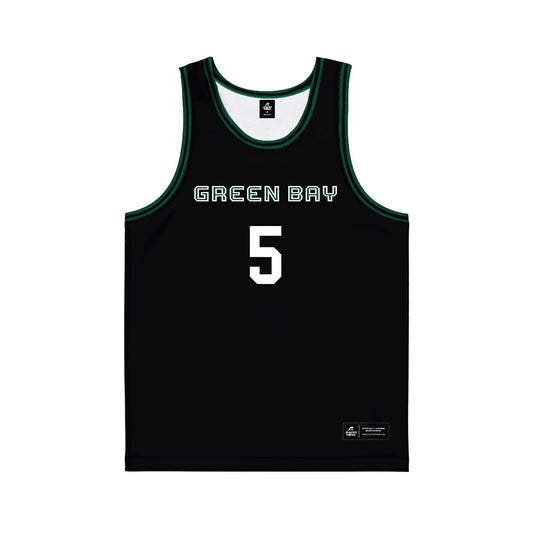 UW Green Bay - NCAA Women's Basketball : Sophie Lahti - Black Basketball Jersey