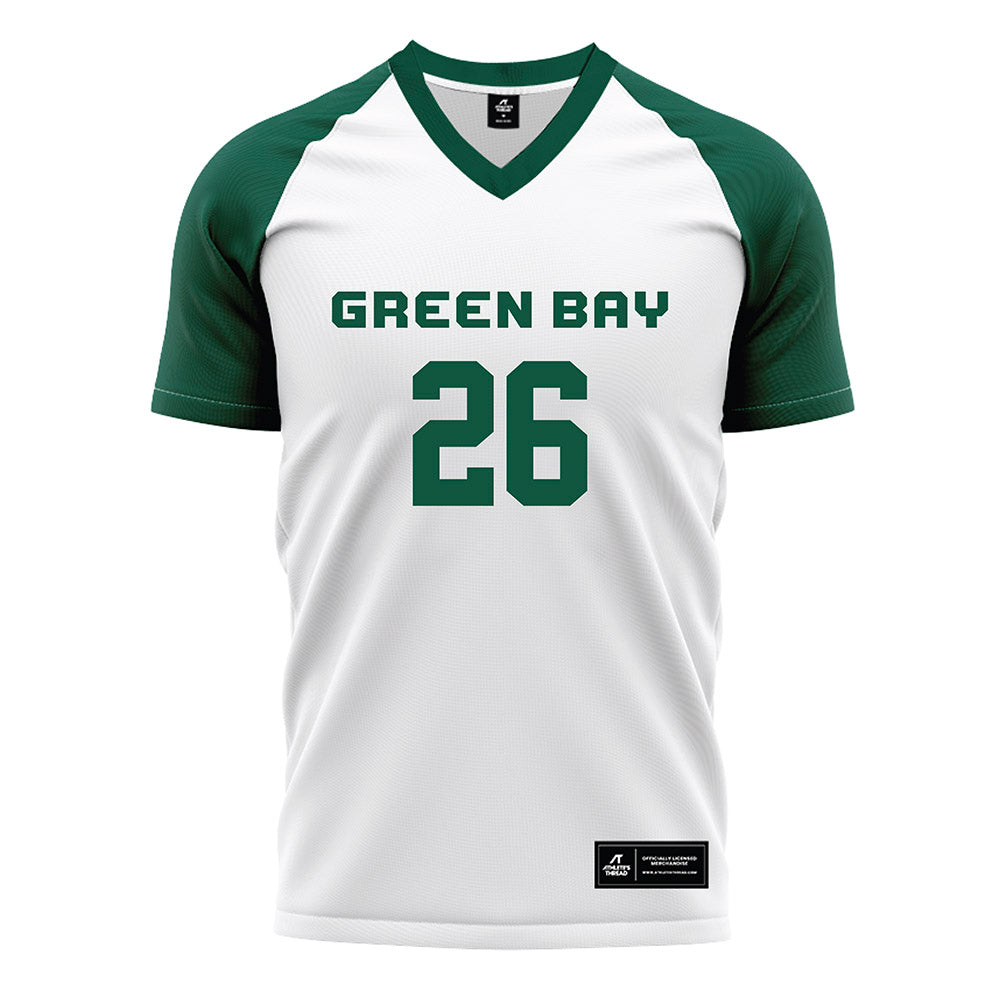 UW Green Bay - NCAA Women's Soccer : Audrey Cassata - White Soccer Jersey