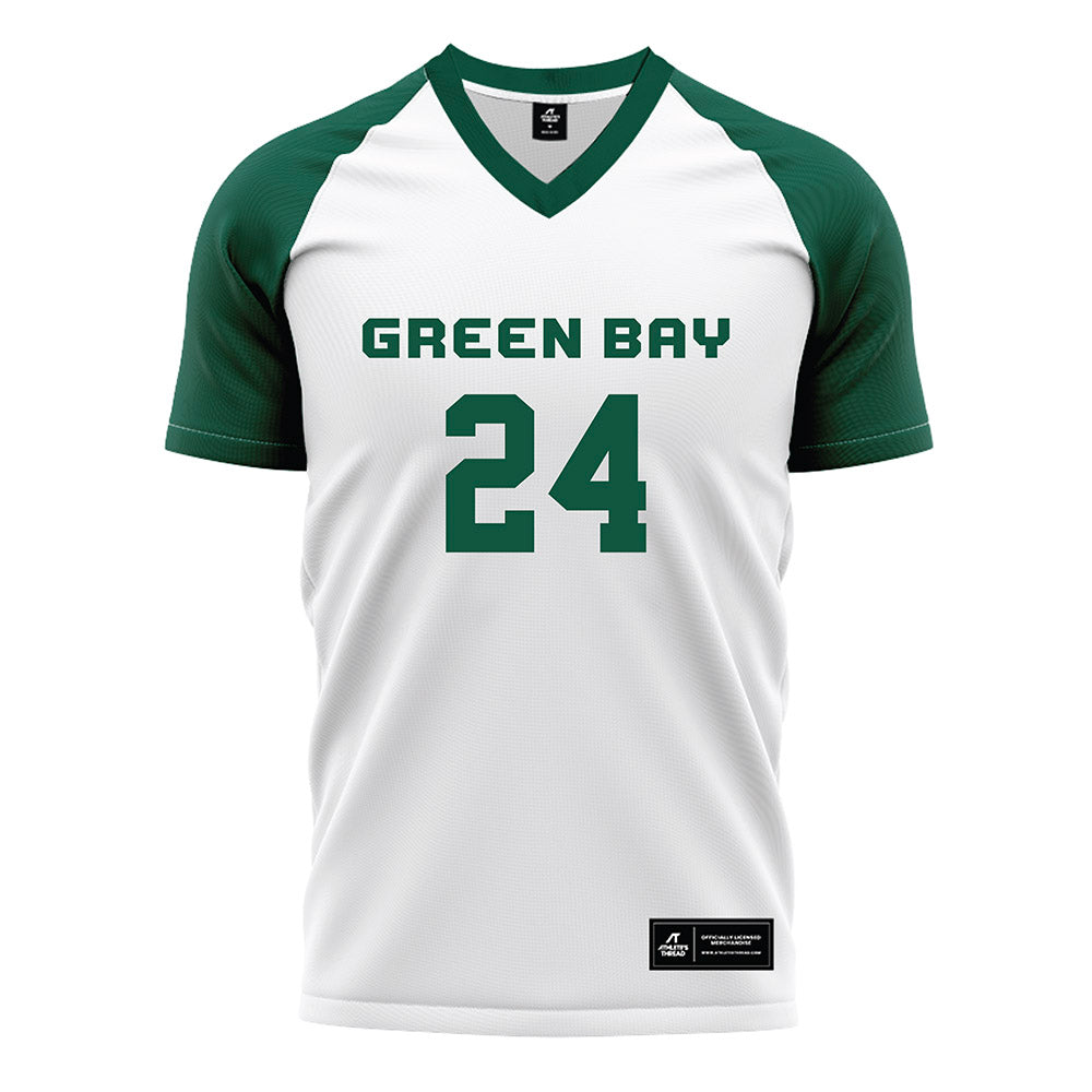 UW Green Bay - NCAA Women's Soccer : Aixa Helbringer-Escobar - White Soccer Jersey