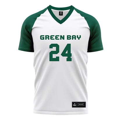 UW Green Bay - NCAA Women's Soccer : Aixa Helbringer-Escobar - White Soccer Jersey