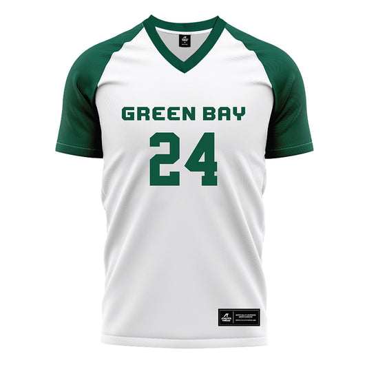 UW Green Bay - NCAA Women's Soccer : Aixa Helbringer-Escobar - White Soccer Jersey