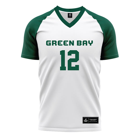 UW Green Bay - NCAA Women's Soccer : charli smith - White Soccer Jersey