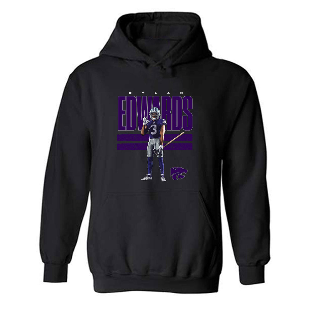 Kansas State - NCAA Football : Dylan Edwards - Individual Caricature Hooded Sweatshirt