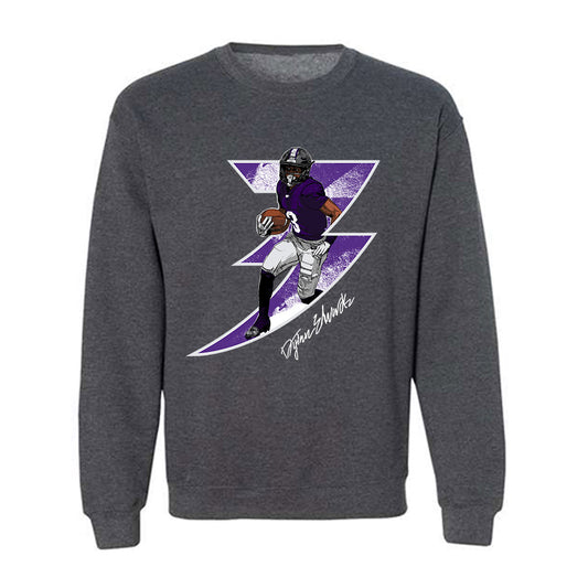 Kansas State - NCAA Football : Dylan Edwards - Individual Caricature Crewneck Sweatshirt