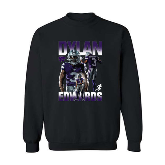 Kansas State - NCAA Football : Dylan Edwards - Player Collage Crewneck Sweatshirt