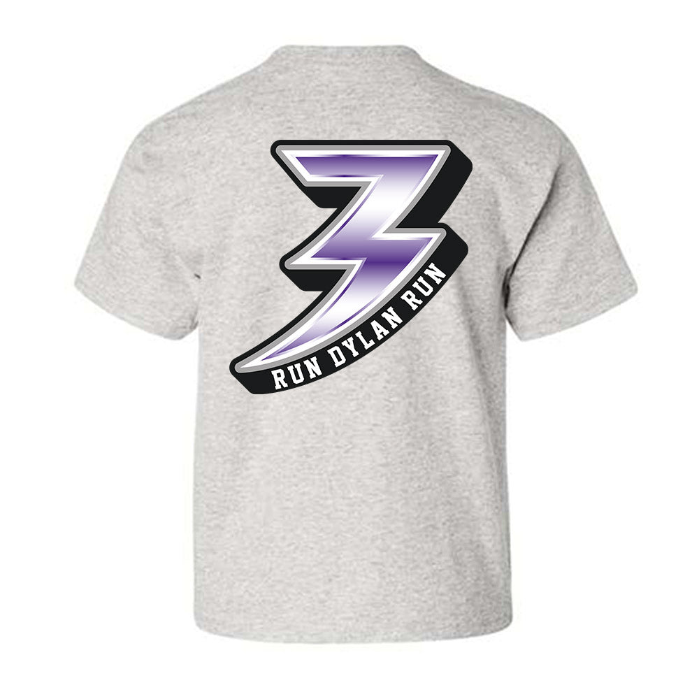 Kansas State - NCAA Football : Dylan Edwards - Ash Grey Graphic Youth T-Shirt