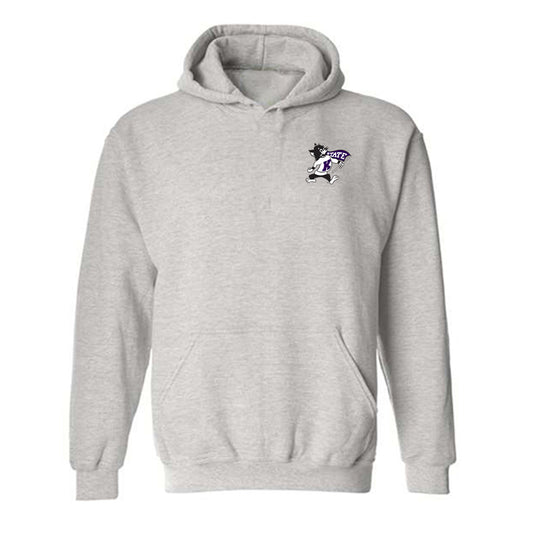 Kansas State - NCAA Football : Dylan Edwards - Ash Grey Graphic Hooded Sweatshirt