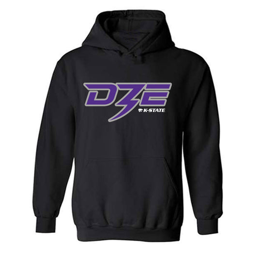 Kansas State - NCAA Football : Dylan Edwards - Black Graphic Hooded Sweatshirt