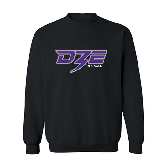 Kansas State - NCAA Football : Dylan Edwards - Black Graphic Crewneck Sweatshirt