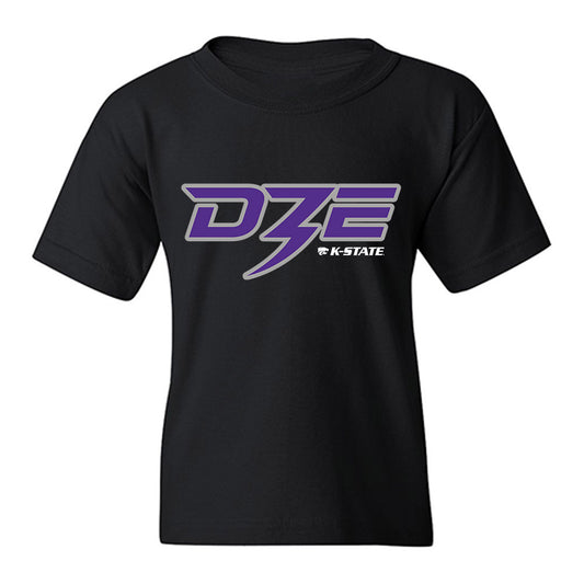 Kansas State - NCAA Football : Dylan Edwards - Black Graphic Youth T-Shirt