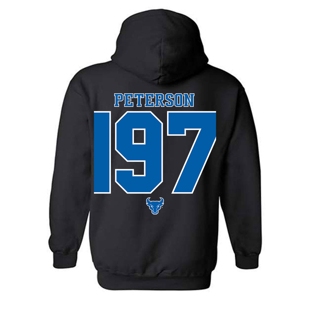Buffalo - NCAA Wrestling : Aiden Peterson - Hooded Sweatshirt-1