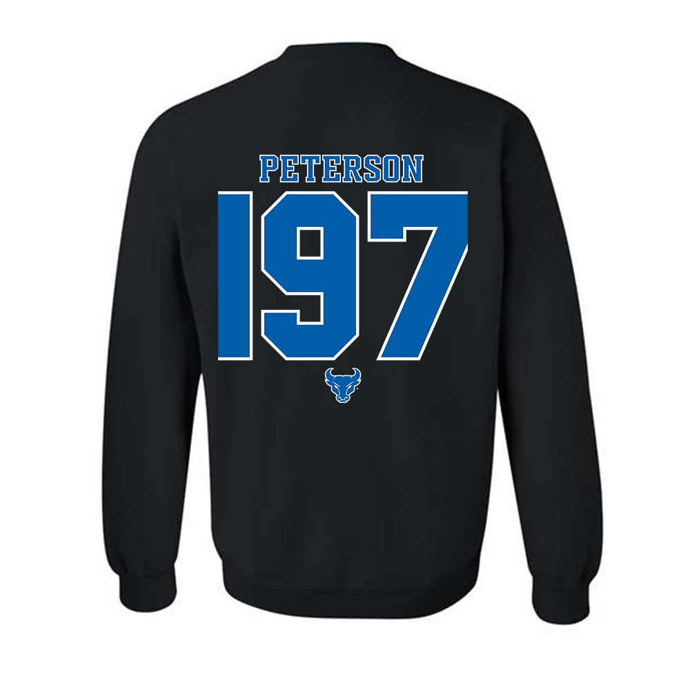 Buffalo - NCAA Wrestling : Aiden Peterson - Crewneck Sweatshirt-1