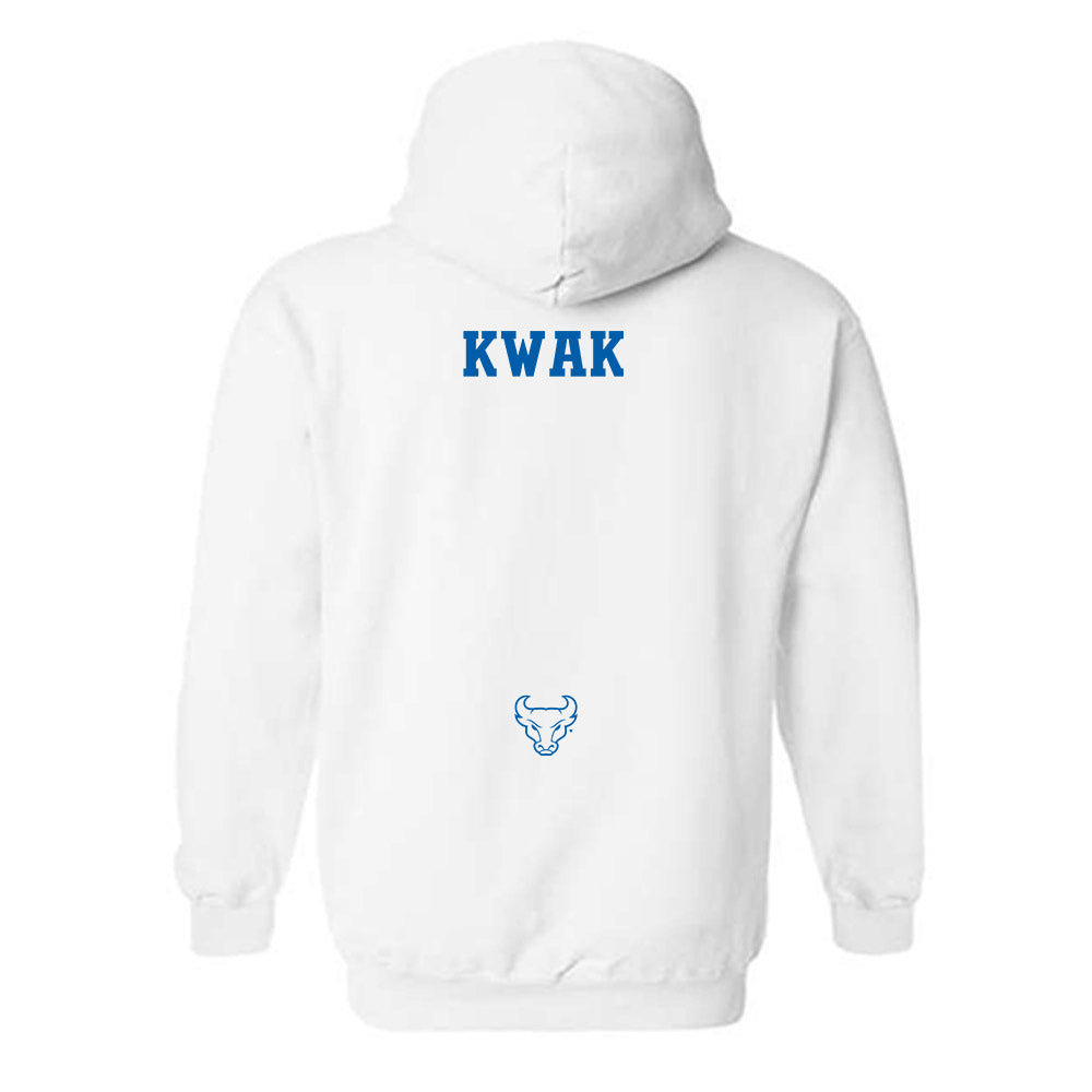 Buffalo - NCAA Women's Swimming & Diving : Marialis Kwak - Hooded Sweatshirt-1