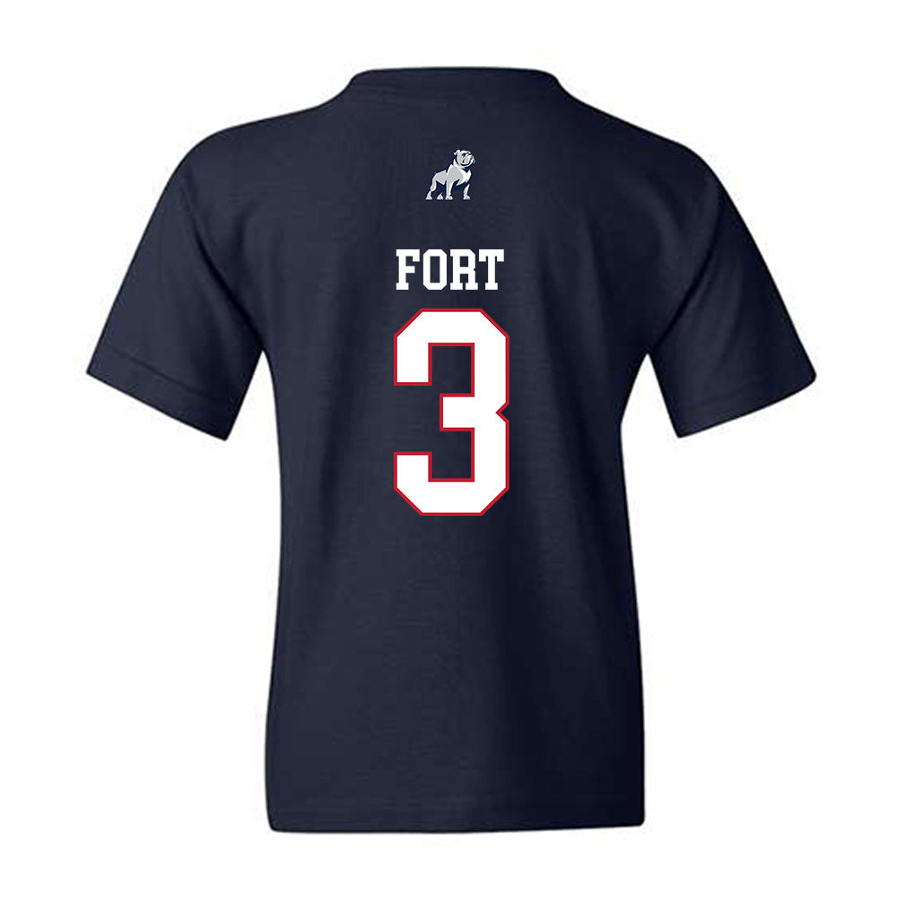 Samford - NCAA Men's Basketball : Trey Fort - Youth T-Shirt-1