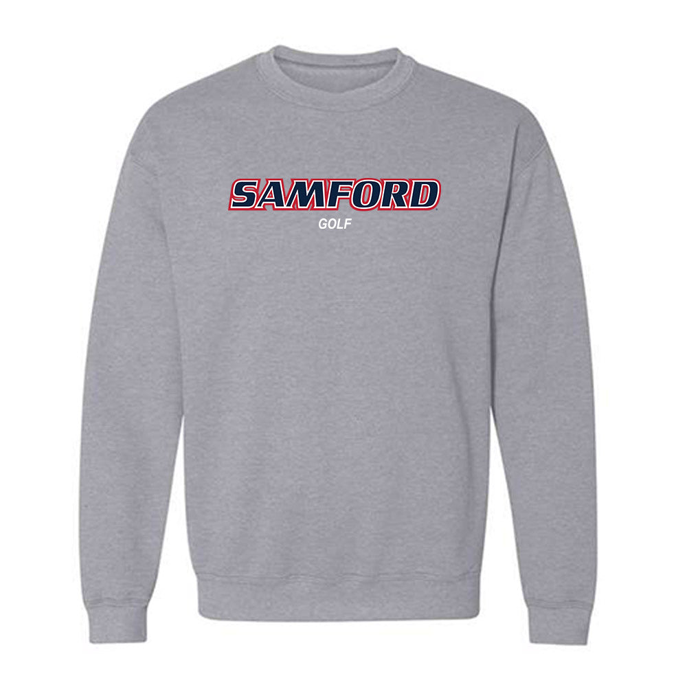 Samford - NCAA Men's Golf : Taylor Kuehn - Crewneck Sweatshirt