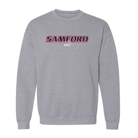 Samford - NCAA Men's Golf : Taylor Kuehn - Crewneck Sweatshirt