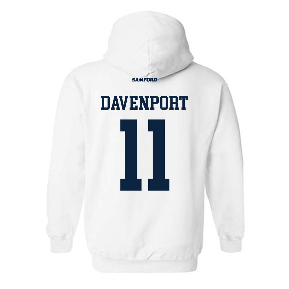 Samford - NCAA Men's Basketball : Cooper Davenport - Hooded Sweatshirt-1