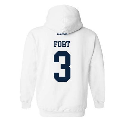 Samford - NCAA Men's Basketball : Trey Fort - Hooded Sweatshirt-1