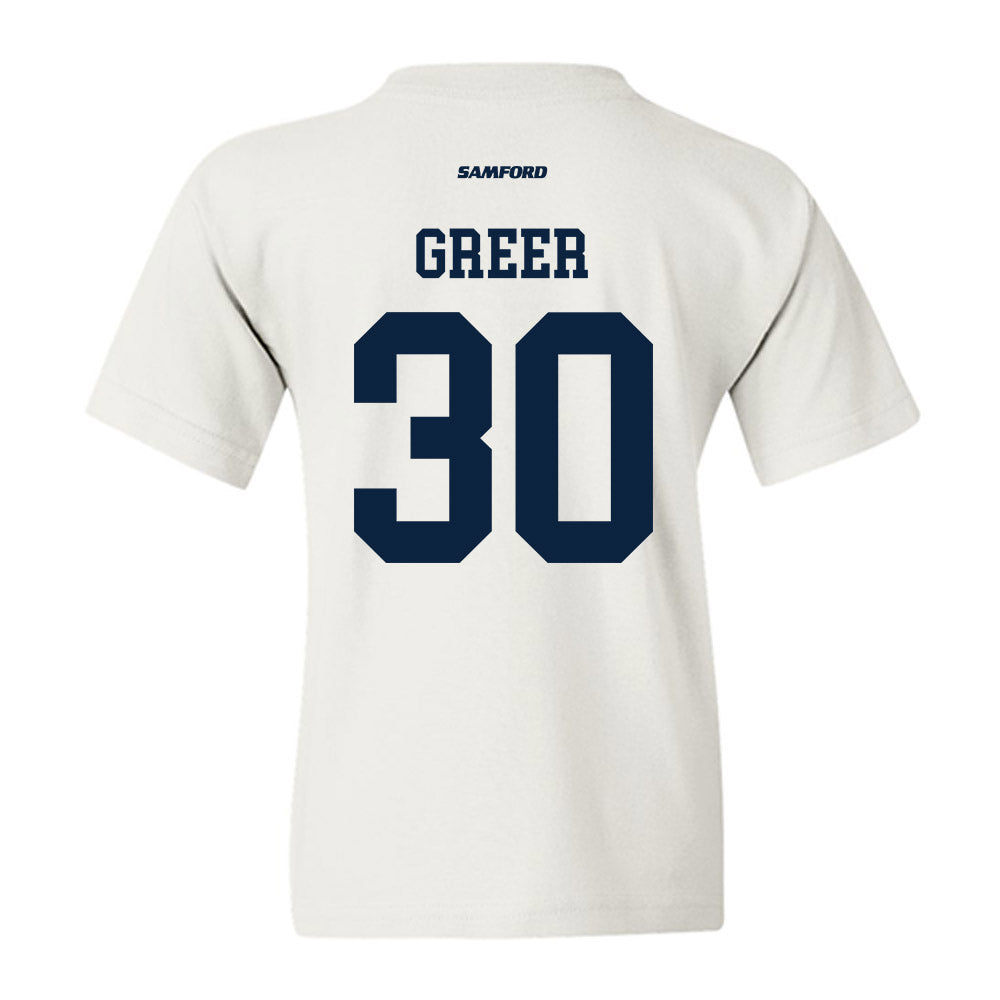Samford - NCAA Football : Cooper Greer - Youth T-Shirt-1
