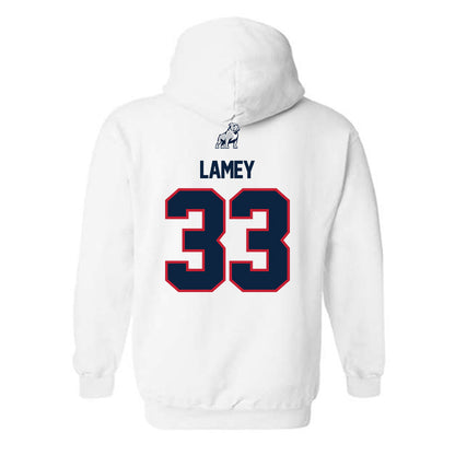 Samford - NCAA Men's Basketball : Zach Lamey - Hooded Sweatshirt-1